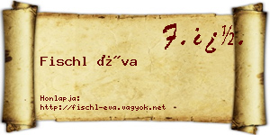 Fischl Éva névjegykártya
